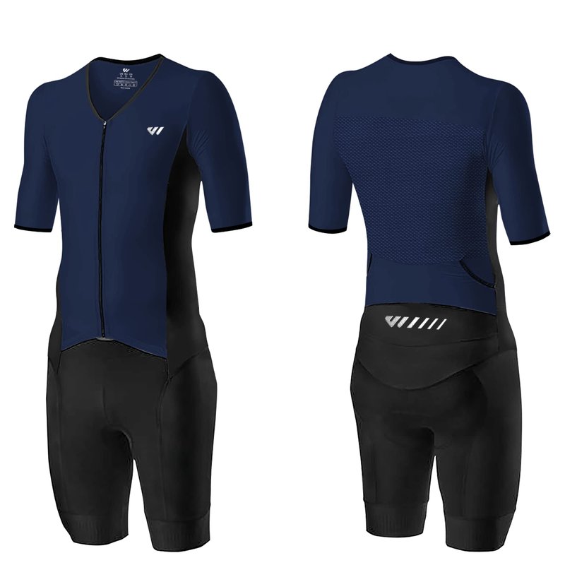 Lo.gas Logas Men‘s Triathlon Suit Trisuit Race Skinsuit Cycling Speed Suit Swimskin Bike Swim Run