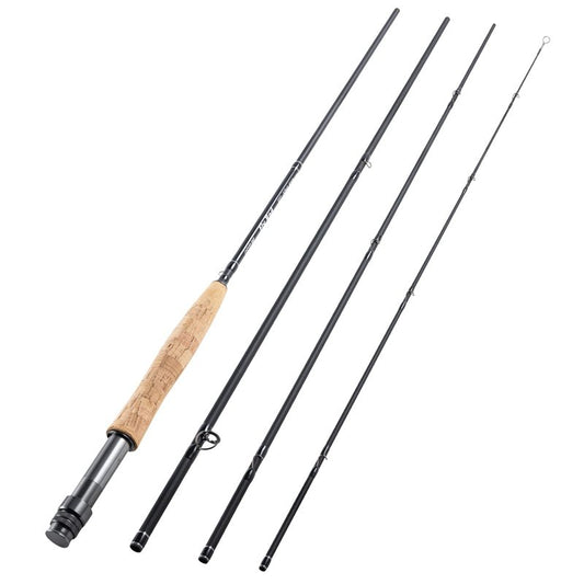 Goture Fly Fishing Rod 4-Piece 9-Feet Lightweight Ultra Portable Fly Fishing Pole Carbon Fiber Fly Rod Fishing Rod