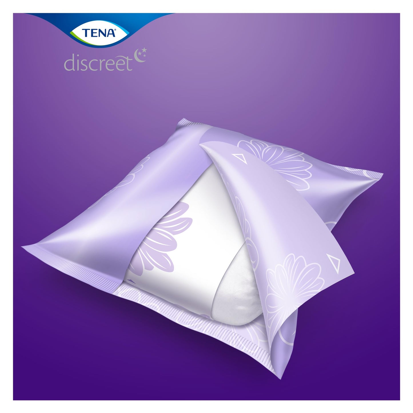 48 x Tena Lady Discreet Maxi Night Incontinence Pads for Women, 8 Packs of 6, with Medium to Heavy Bladder Weakness, Specifically Designed for Night Time Protection with Wider Back and Extra Length