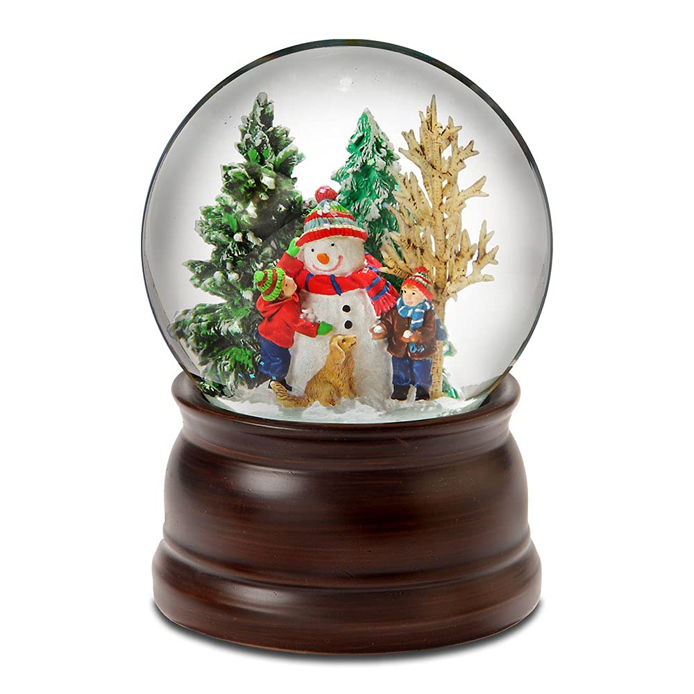The San Francisco Music Box Company Snowman and Friends Snow Globe