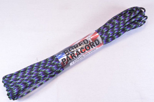 BORED? PARACORD! 550 lb Paracord – Ideal for Crafting, DIY Projects, Camping, Military & Active Outdoors – 300+ Colors – Tactical Parachute Cord Type III – Strong - Undead 50 Feet