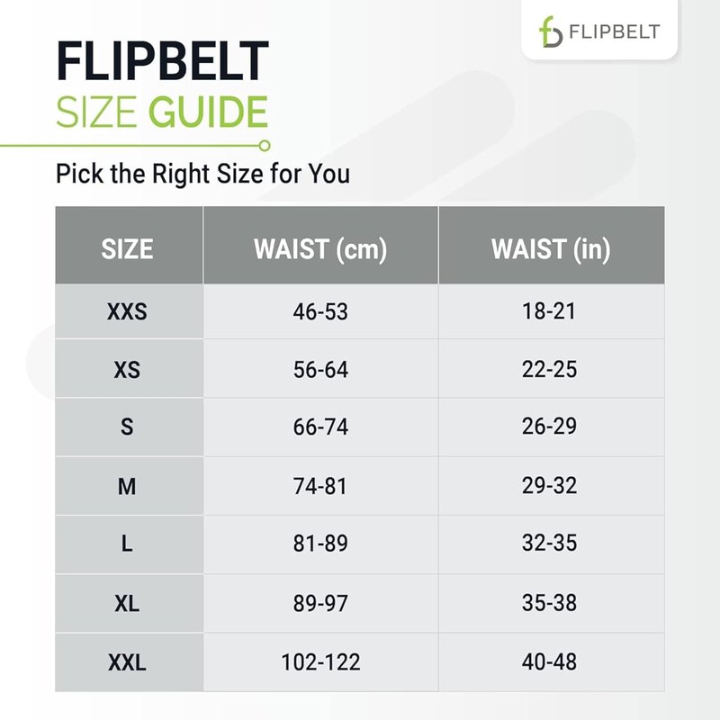 FlipBelt Zipper Running Belt - Comfortable Waist Pack for Fitness & Running | Adjustable Size