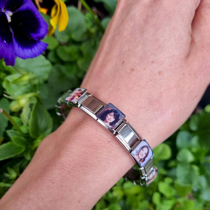 2Burned Personalised Photo Charm For Italian Style 9 mm Bracelets Stainless Steel Custom Image Picture