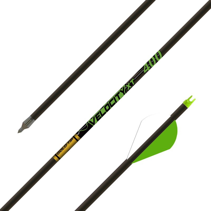 Gold Tip Velocity XT 600 Hunting Arrows - Shafts with No Components - 12 Pack