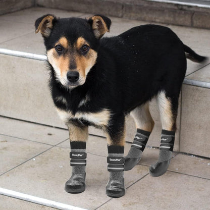 BINGPET Dog Socks Anti-Slip with Straps Paw Protector Traction Control Waterproof for Indoor Outdoor Wear for Medium Dogs