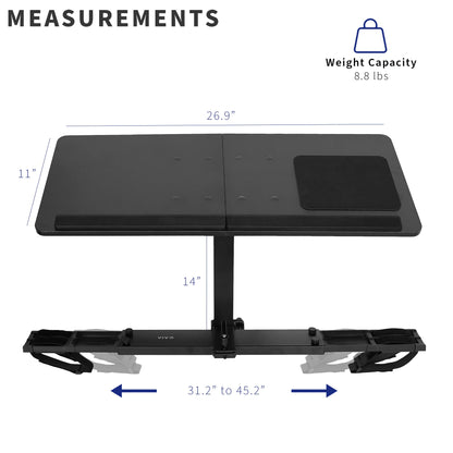 VIVO Universal Laptop Treadmill Desk, Adjustable Ergonomic Notebook Mount Stand for Treadmills Stand-TDML1