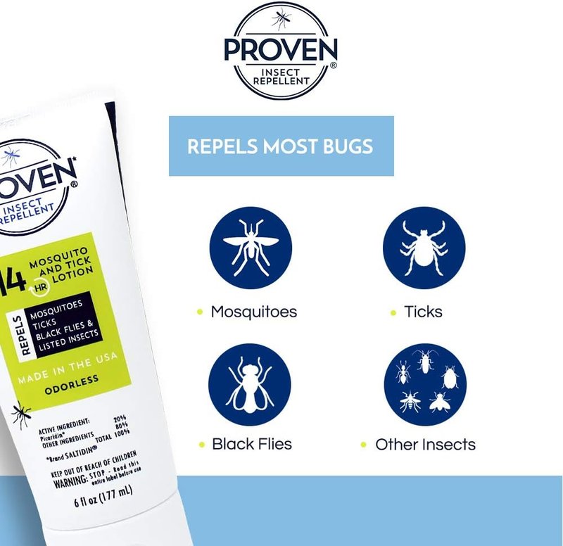 Insect Repellent Lotion - Effective Protection Against Mosquitoes, Ticks & Flies - 6 oz | Odorless 3-Pack