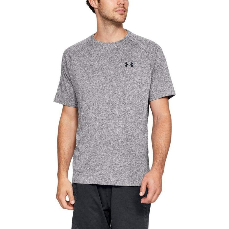 Under Armour Men's Tech 2.0 Short-Sleeve T-Shirt , Charcoal Light Heath (019)/Black, Small