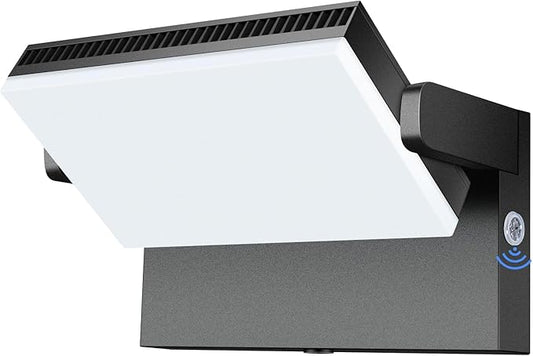 Modern Sleek LED Flood Light, 360° Rotatable 120W Commercial Wall Pack with Dusk to Dawn, 14200LM 5000K Waterproof Outdoor Lighting for Yard, Driveway, Car Lot, Building