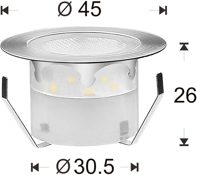 Deck Light, 6pcs LED Path Road Lights Marker Lighting,Waterproof Security Warning Lights for Outdoor Fence Patio Stud Yard Home Driveway Pathway Stairs Step Garden Lamp Cool White