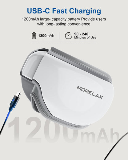 Eye Massager with Heat & Bluetooth Music, Birthday Gifts for Women, Reduce Eye Strain, Headache Relief and Improve Sleep, Eye Care Device for Migraine