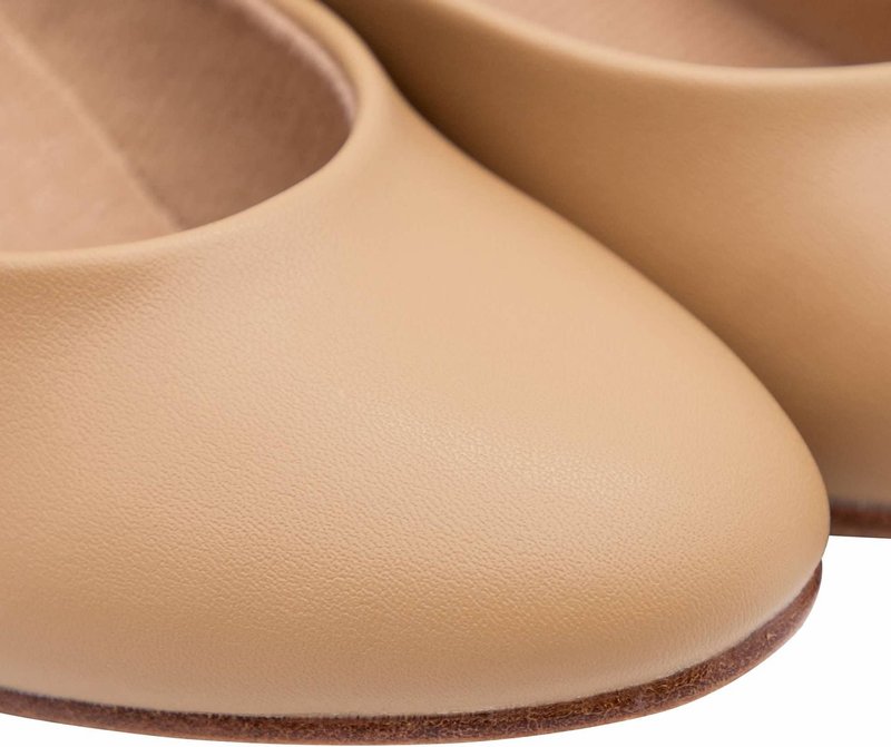 Linodes PU Leather Ankle Strap Character Shoe 1.55'' Dance Shoes for Women-Brown-8.5M-UPD