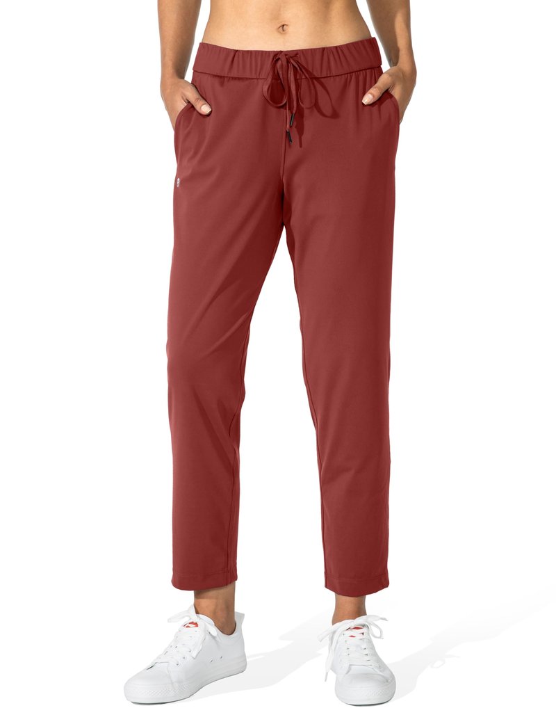 G Gradual Women's Pants with Deep Pockets 7/8 Stretch Sweatpants for Women Athletic, Golf, Lounge, Work (Savannah, Small)