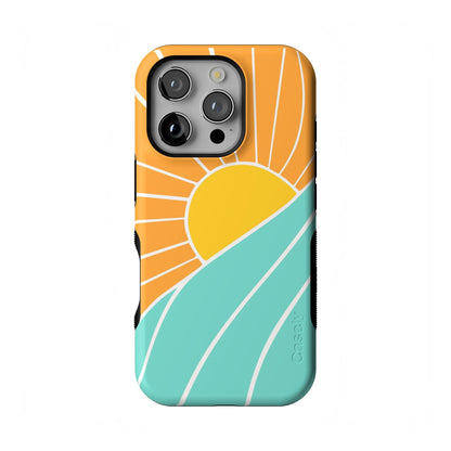 Casely iPhone 16 Pro Case | Fit Check | Neutral Checkerboard | Compatible with MagSafe | Bold Protective Design
