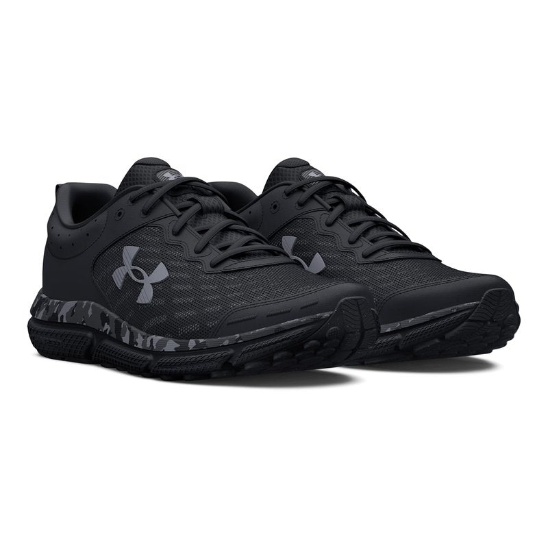 Under Armour Men's Charged Assert 10 Camo, (001) Black/Black/Pitch Gray, 11.5, US