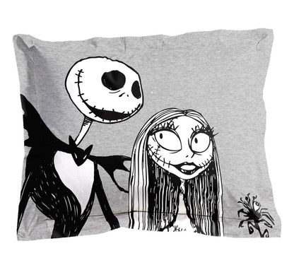 Jay Franco Disney Nightmare Before Christmas Moonlight 7 Piece Full Bed Set - Includes Reversible Comforter & Sheet Set - Features Jack Skellington and Sally - Super Soft Microfiber