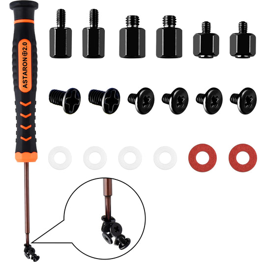 ASTARON M.2 SSD Screws Kit，Nvme M2 Screws Suitable for PS5 ASUS MSI Gigabyte NGFF Motherboard