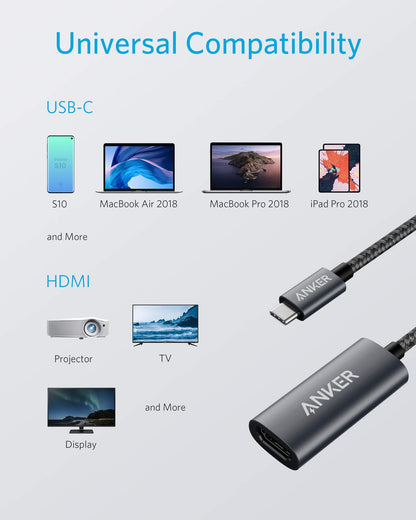 Anker 5-in-1 Premium USB-C Data Hub, with HDMI Output, 1-Gigabit Ethernet Port Network Adapter, 10/100 / 1000 Mbps Compatible, 3 USB 3.0 Ports, for MacBook Pro 2016/2017, ChromeBook, XPS and More