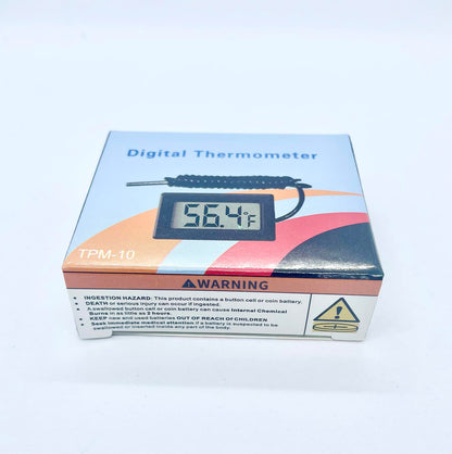 HiLetgo 5pcs Digital LCD Thermometer Temperature Digital LCD Fridge Thermometer Water Temperature with Probe Fahrenheit