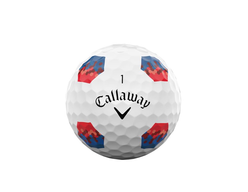 Callaway Golf Chrome Soft 2026 Golf Balls(Tru Track Blue/Red,One Dozen)