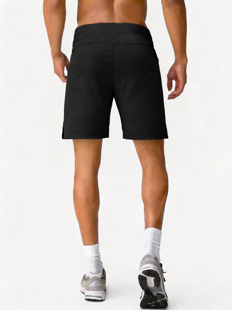 Comdecevis Mens Running Shorts 7 Inch Quick Dry Casual Hybrid Gym Workout Athletic Shorts for Men L(36) Black