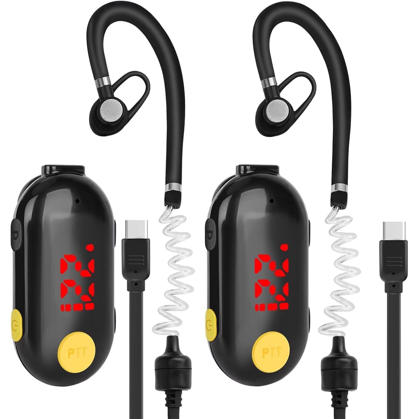 ELIDAIP T-M9 Super Mini Walkie Talkies with Earpieces Mini Two Way Radios