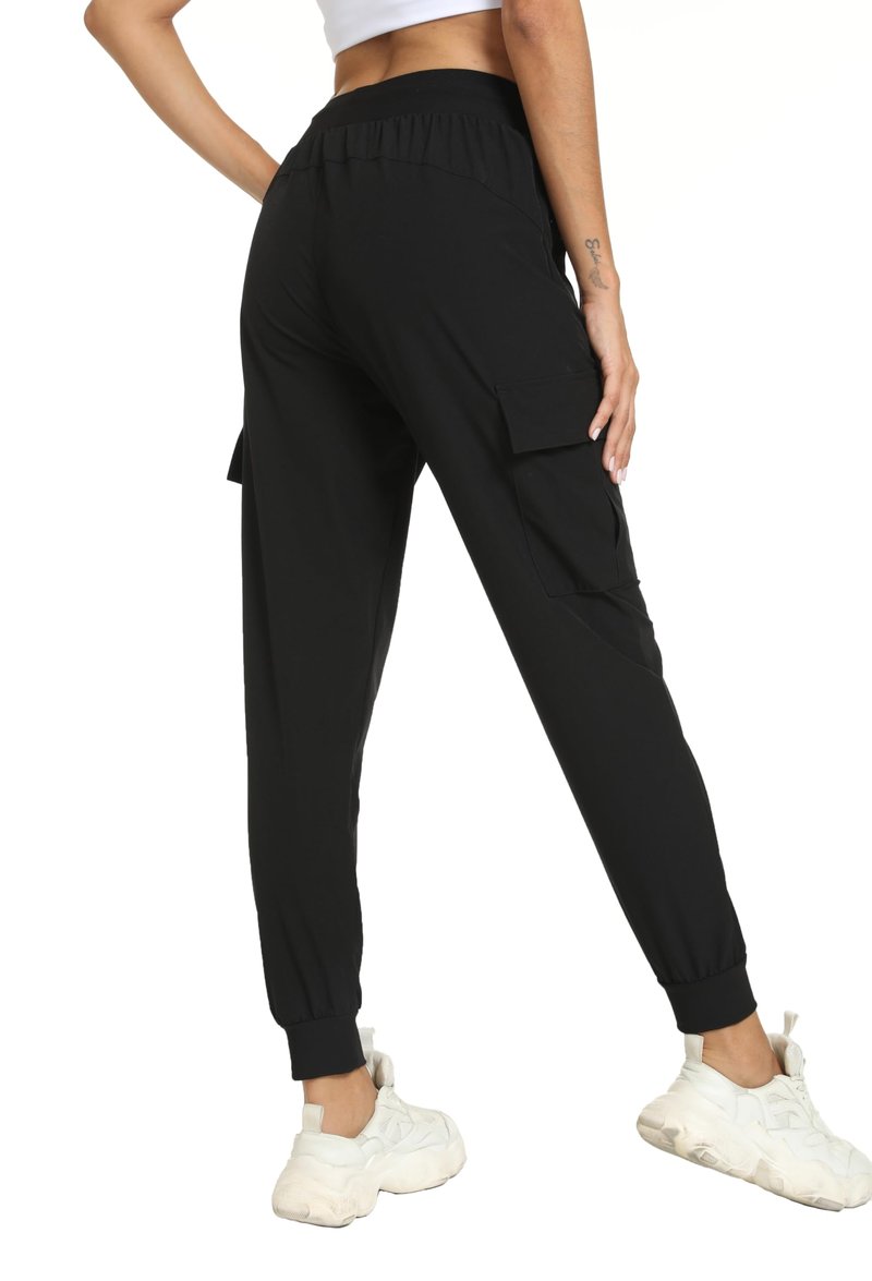 zsenoxaxi Women's Joggers Cargo Pants Lightweight Quick Dry Hiking Running Pants for Athletic Casual & Outdoor(Black,M)