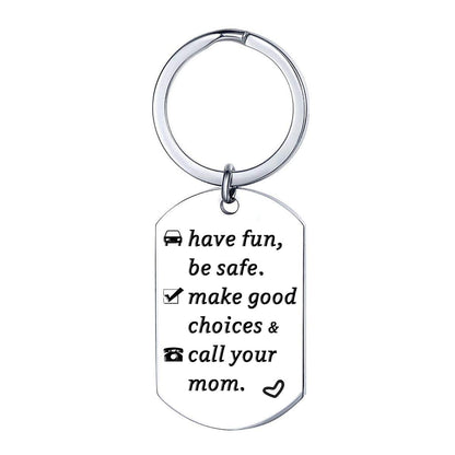 XGAKWD Call Your Mom Keychain for New Driver Gifts for Graduation 16 Year Old Boy Girl Son Daughter Birthday Key Chain