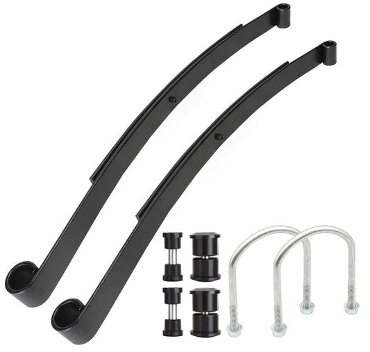 Dr.Acces EZGO RXV Heavy Duty Rear Spring Kit | 2008-Up Golf Cart Upgrade | Dual 2 Leaf Springs with Bushings & U-Bolts, Replaces OEM # 603498, 604494