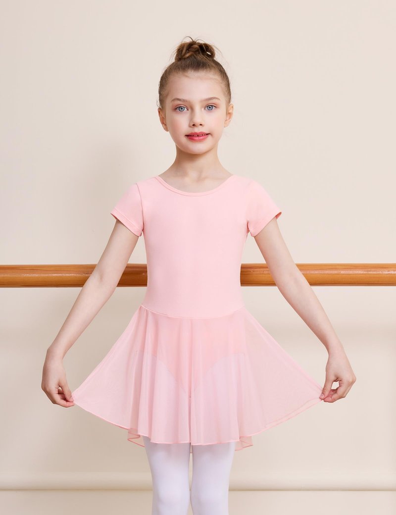 DIPUG Ballet Leotards for Girls Dance Leotards Pink 4-6Years