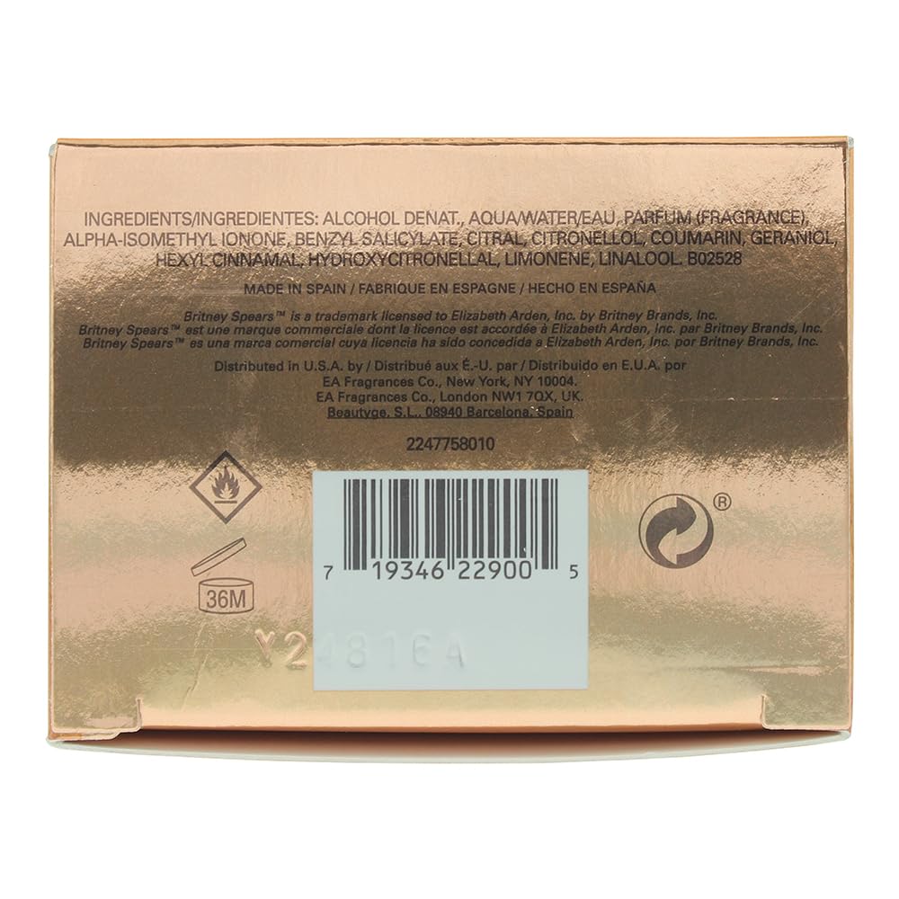 Britney Spears Naked Fantasy Limited Edition, Eau De Parfum EDP Spray for Women, 1 Fl Oz