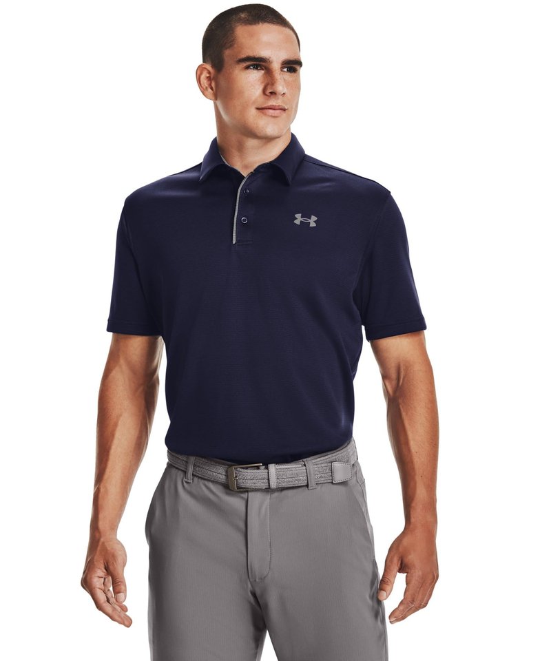 Under Armour Men's Tech Golf Polo , Midnight Navy (410)/Graphite, XX-Large