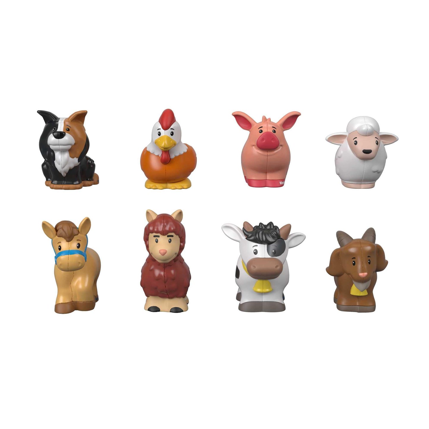 Fisher-Price Little People Toddler Toys Farm Animal Friends 8-Piece Figure Set for Pretend Play Ages 1+ Years, GFL21