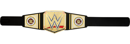 Mattel WWE Championship Title, Undisputed WWE Universal Championship Role-Play & Costume Accessory, Wearable Leather-like Belt 3+ Feet with One-Time Adjustment, HYJ35, Black