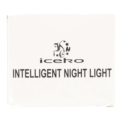 ICEKO Night Light with Motion Sensor, Lamp with Motion Sensor Indoor, USB Battery Rechargeable, 6 LED Motion Sensor for Cabinet, Hallway, Bedroom, Children's Room (White, 3 Pieces)
