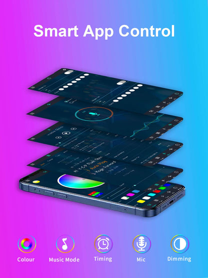 KANTUTOE LED Lights for TV, 16.4ft LED Lights for 45-75 Inch TVs, RGB TV Backlight Behind, Music Sync Bluetooth APP & Remote Control Strip Lights USB Powered for Bedroom/Gaming