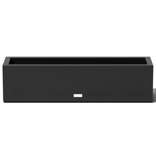 Veradek Block Series Window Box Planter - Rectangular Flower Pot for Indoor or Outdoor Window Sill/Balcony | All-Weather Use with Drainage Holes | Modern Décor for Succulents, Herbs, Small Plants