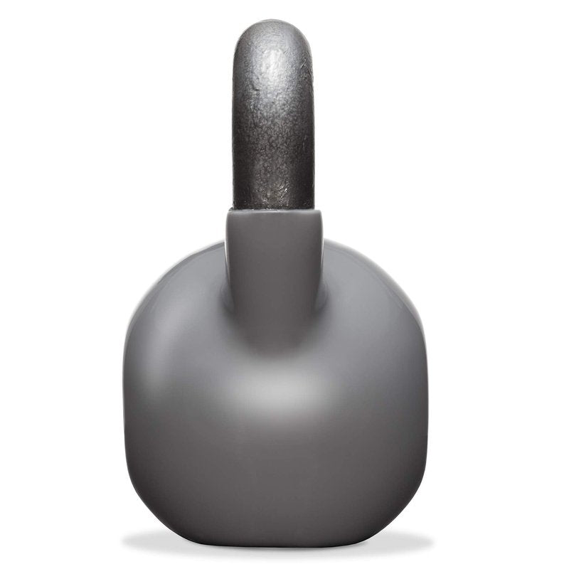 Philosophy Gym Vinyl Coated Cast Iron Kettlebell Weight 50 lbs - Black