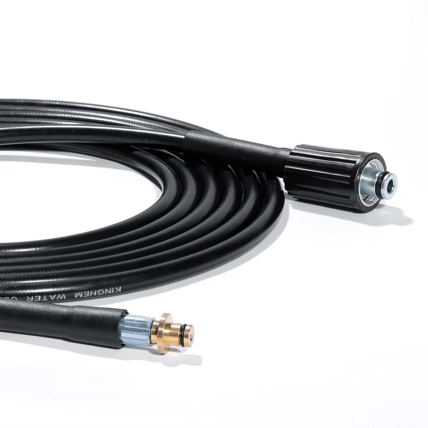 YUET 5M High Pressure Washer Replacement Hose for Kärcher K Series Washers Karcher K2, Click M22 (14mm) Female Type Plug - Old Model Quick Connector Extension Water Clean Pipe (15 Metres)