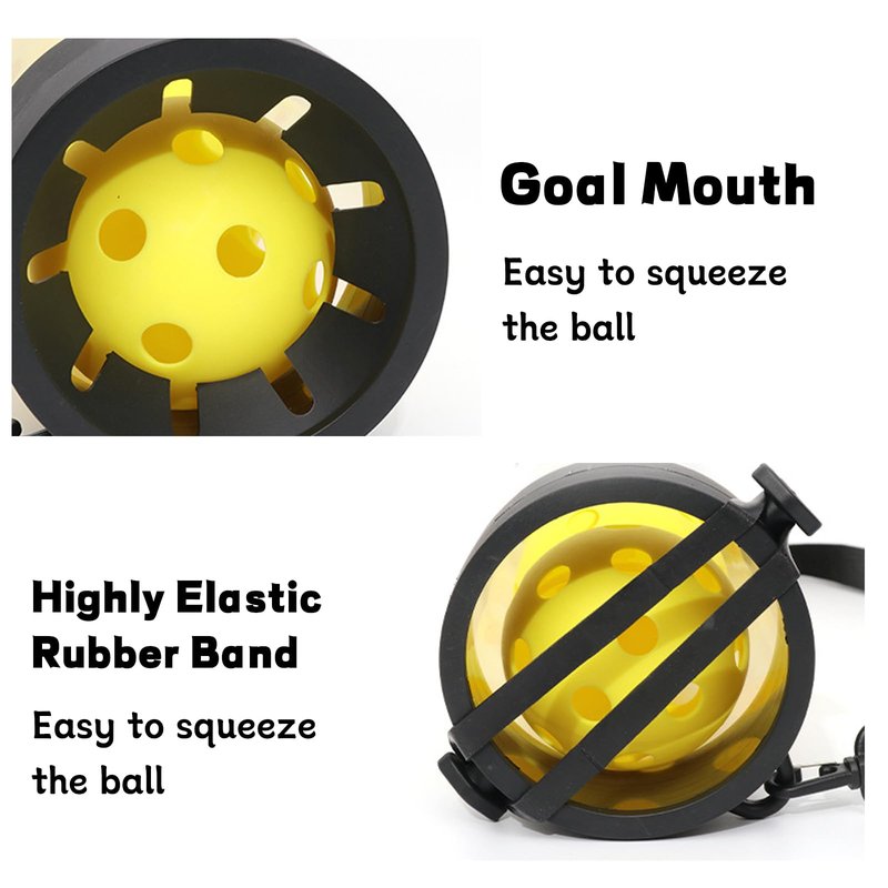 LOLYSIC Pickleball Ball Retriever 17 Ball Pickleball Tube Ball Pickup Tennis Ball Tube with Shoulder Strap, Easy Pickup Portable Pickleballs Balls Holder
