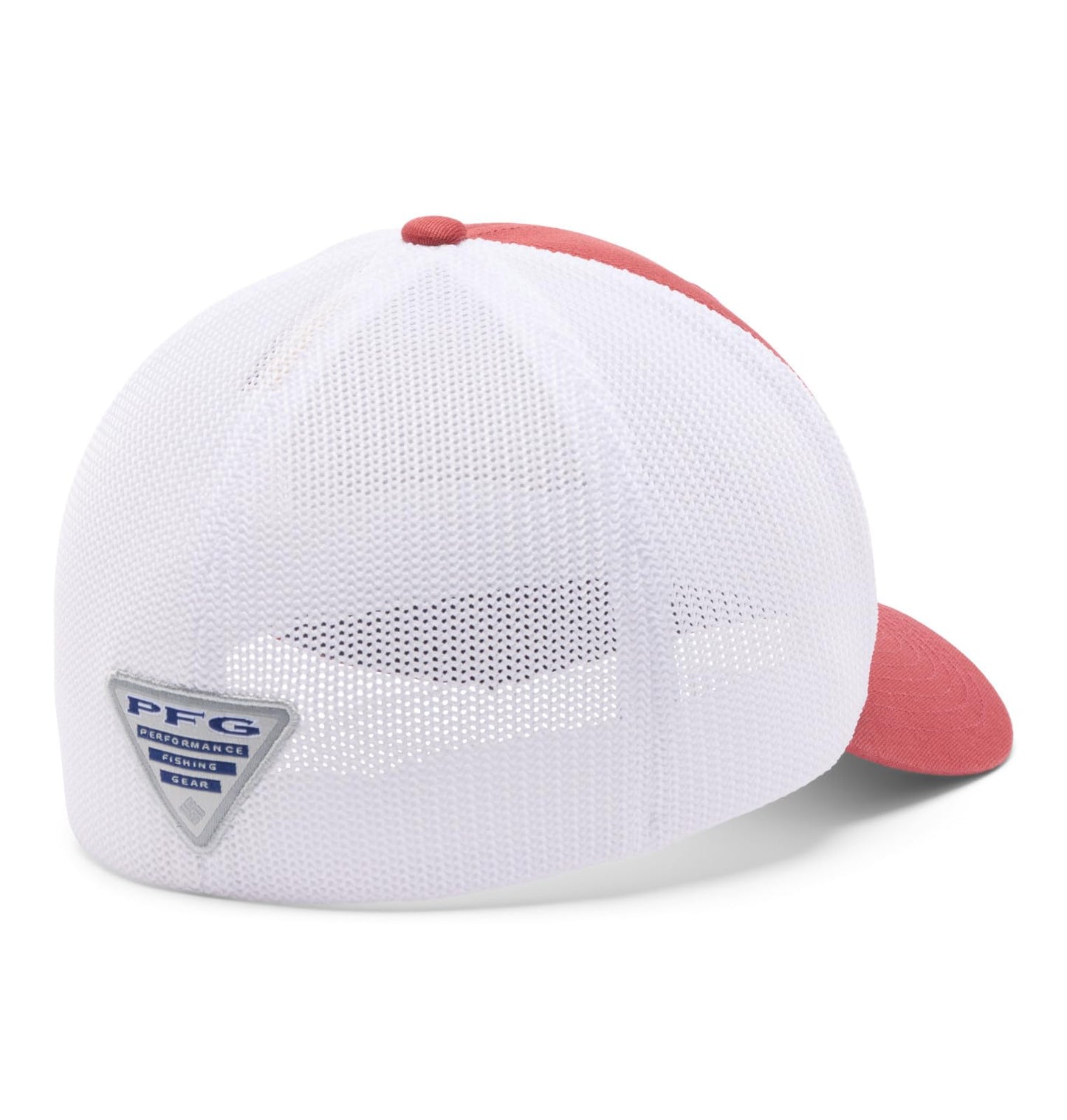 Columbia Unisex PFG Fish Flag Mesh Ball Cap, Dusty Crimson/White/Nocturnal, Large/X-Large