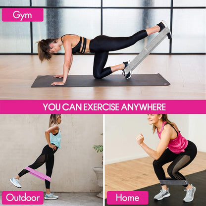 Resistance Bands, Fabric Workout Bands for Women & Men, Cloth Booty Resistance Loop Bands, Thick Squat Bands for Butt/Legs/Thigh/Hip/Glute Excersing