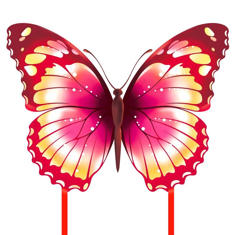 Mint's Colorful Life Butterfly Kite for Kids & Adults Easy to Fly, Large Single Line Kites with 300ft String Kite Handle (Pink)
