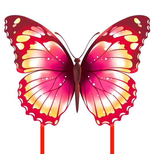 Mint's Colorful Life Butterfly Kite for Kids & Adults Easy to Fly, Large Single Line Kites with 300ft String Kite Handle (Pink)