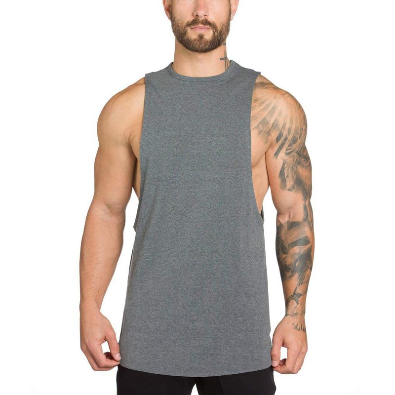 Muscle Killer 3 Pack Men's Muscle Cut Off Gym Workout Stringer Tank Tops Bodybuilding Fitness T-Shirts (x_l, Regular, Black+Gray+White)