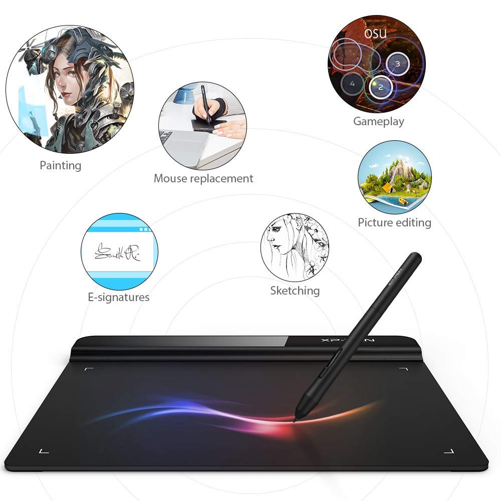 Drawing Tablet XPPen StarG640 Digital Graphic Tablet 6x4 Inch Art Tablet with Battery-Free Stylus Pen Tablet for Mac, Windows and Chromebook (Drawing/E-Learning/Remote-Working)