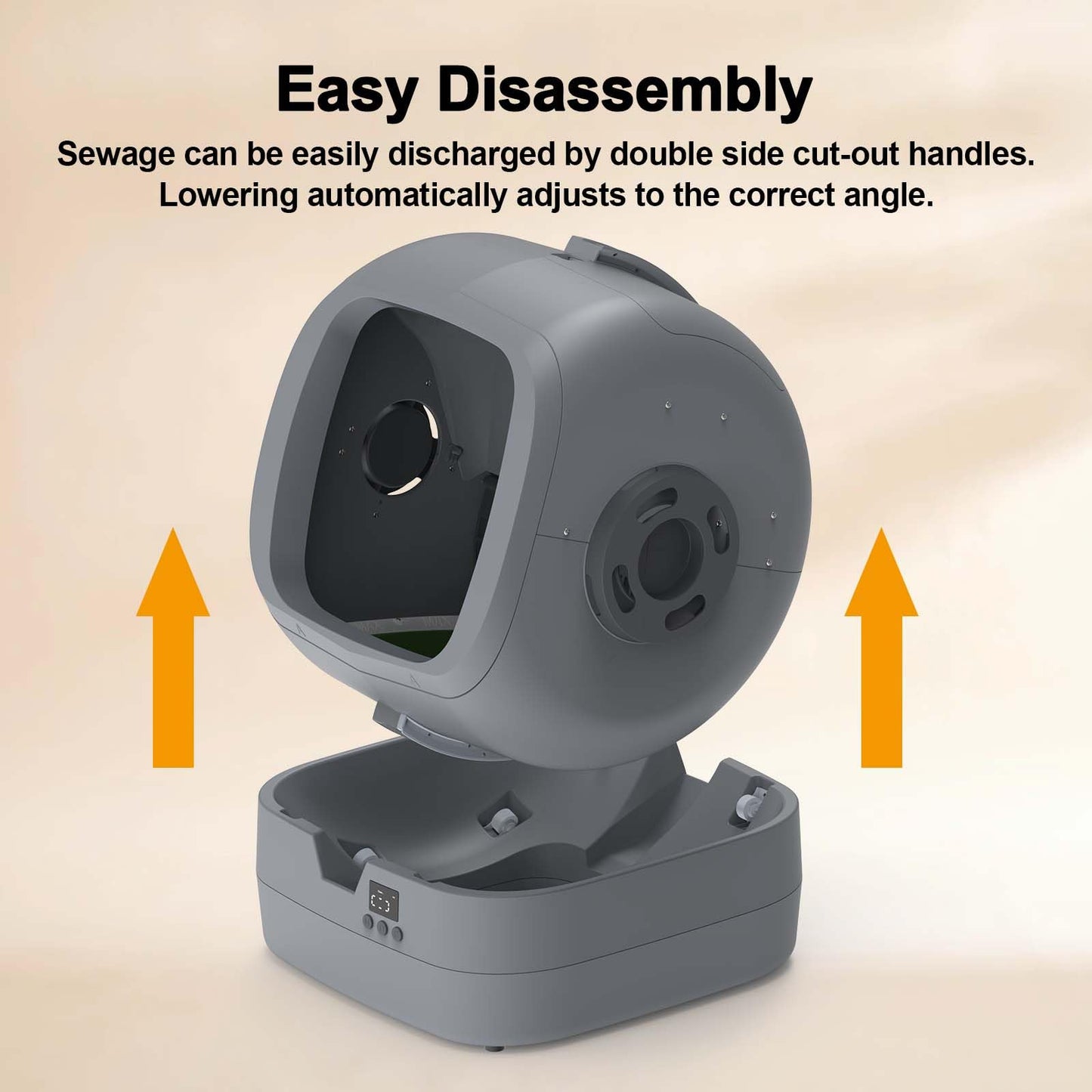 Automatic Cat Litter Box Self Cleaning - APP Control and Weight Monitoring - 86L Ultra-Quiet - Smart Health Monitor, Safe Anti-Pinch, Self Cleaning Litter Box (Assembly Required) -Worry Free Returns