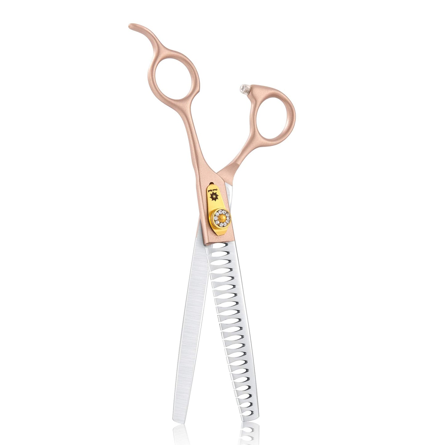 Dream Reach 7'' Professional Pet Grooming Chunker Scissors, 440C Japanese Steel Chunker Shears for Dog Cat and More Pets