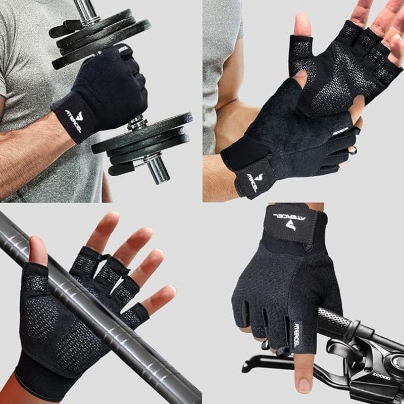 Workout Gloves for Men & Women - Breathable Exercise Gloves for Weight Lifting, Cycling & Gym Training | Snug Fit