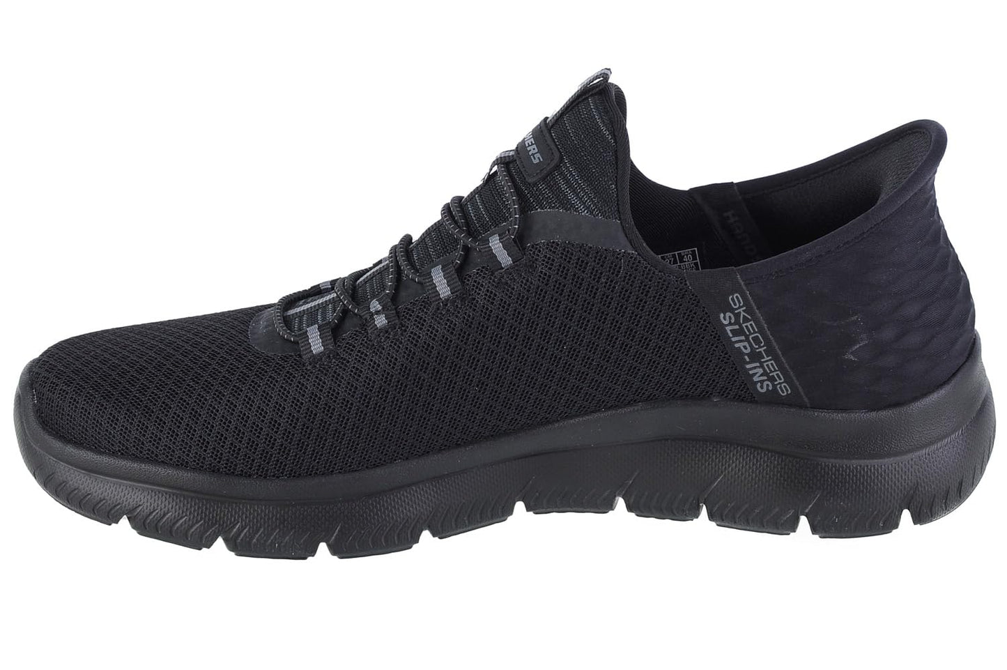 Skechers Men's Summits HIGH Range Slip-On, Black Mesh Trim Black, 10 UK